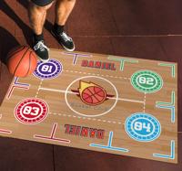 Basketbal training Rechthoekig vinyl tapijt