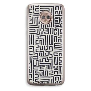 Moroccan Print: Motorola Moto G6 Transparant Hoesje