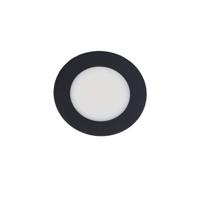 Donna LED meubelspot keukenspot 3Watt rond ZWART - Extreem laag 15mm dimbaar