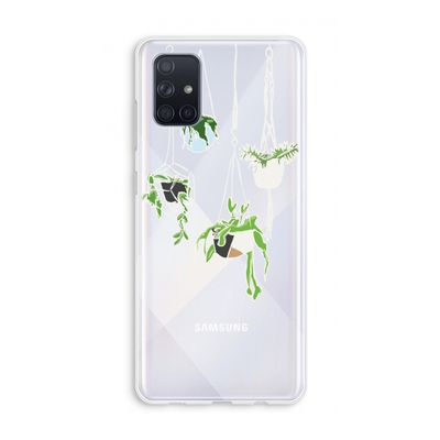 Hang In There: Galaxy A71 Transparant Hoesje