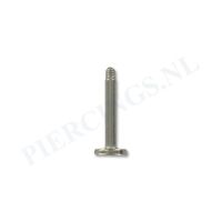 Staafje labret titanium 1.6 mm 8 mm