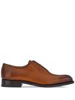 Ferragamo chaussures en cuir à lacets - Marron