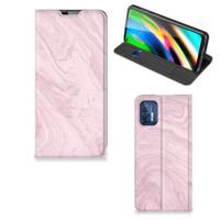 Motorola Moto G9 Plus | Standcase | Marble Pink - Origineel Cadeau Vriendin