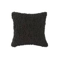 present time - Cushion Purity square cotton black - thumbnail