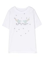 Zadig & Voltaire Kids t-shirt strassé à logo imprimé - Blanc