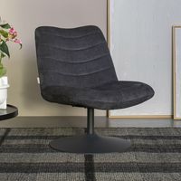 Zuiver Draaibare Fauteuil 'Bubba' kleur Donkergrijs - thumbnail