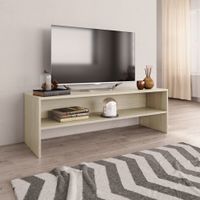 Tv-meubel 120x40x40 cm spaanplaat Sonoma eikenkleur - thumbnail