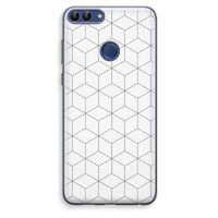 Zwart-witte kubussen: Huawei P Smart (2018) Transparant Hoesje