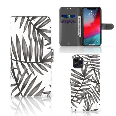 Apple iPhone 11 Pro Max Hoesje Leaves Grey Apple iPhone 11 Pro Max Hoesje Leaves Grey