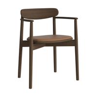 Bolia Merge eetkamerstoel met arm Sydney Cognac donker geolied eiken