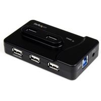 StarTech.com 6-poort USB 3.0/2.0 Combo Hub met Oplaadpoort - thumbnail