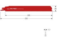 Rotec Reciprozaagblad rc680 bim 230mm (5st)