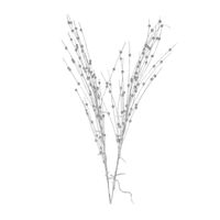 Zilveren glitter kunstbloemen kunsttak 76 cm met LED verlichting - thumbnail
