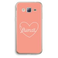 Friends heart: Samsung Galaxy J3 (2016) Transparant Hoesje
