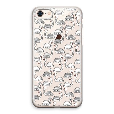 Zwanen: iPhone 8 Transparant Hoesje