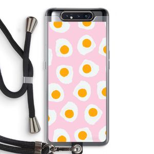 Dancing eggs: Samsung Galaxy A80 Transparant Hoesje met koord