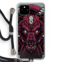 Hell Hound and Serpents: Pixel 5 Transparant Hoesje met koord