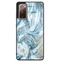 Samsung Galaxy S20 FE glazen hardcase - Marble sea
