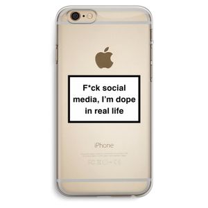 I'm dope: iPhone 6 Plus / 6S Plus Transparant Hoesje