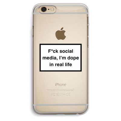 I'm dope: iPhone 6 Plus / 6S Plus Transparant Hoesje