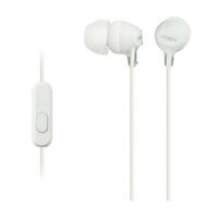 Hoofdtelefoon met microfoon Sony MDR-EX155AP in-ear Wit