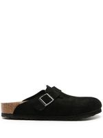 Birkenstock chaussons Boston en daim - Noir