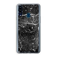 Zwart marmer: Samsung Galaxy A20s Transparant Hoesje