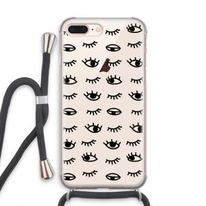 Eye pattern #2: iPhone 7 PLUS Transparant Hoesje met koord