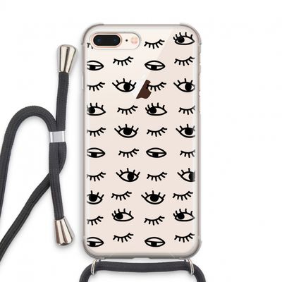 Eye pattern #2: iPhone 7 PLUS Transparant Hoesje met koord