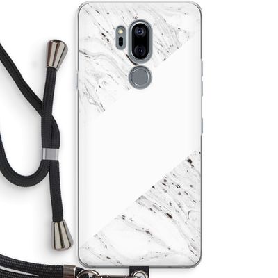 Biggest stripe: LG G7 Thinq Transparant Hoesje met koord