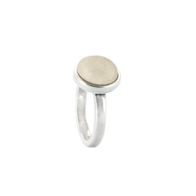 Qoss Ring Mikki Crème Steen - Maat XL
