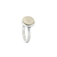 Qoss Ring Mikki Crème Steen - Maat XL