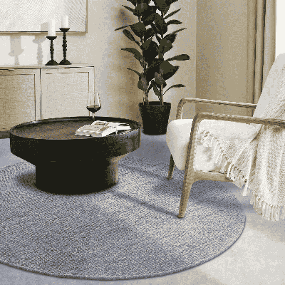 Wollen Vloerkleed Francois Rond - Grijs Xcm - - Dekbed-Discounter.nl