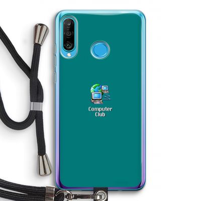 Win98: Huawei P30 Lite Transparant Hoesje met koord