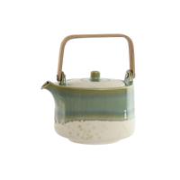 Theepot Home ESPRIT Wit Groen Bamboe Porselein 1 L