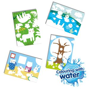 SES Creative My First Kleuren met water - Verborgen dieren