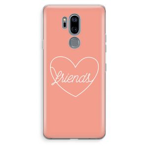 Friends heart: LG G7 Thinq Transparant Hoesje