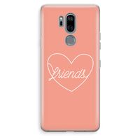 Friends heart: LG G7 Thinq Transparant Hoesje