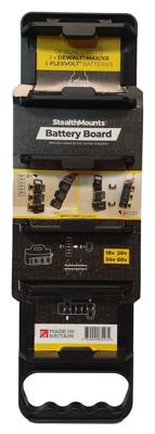 Stealthmounts Batterijhouder voor DeWalt 20v XR met Handgreep | Zwart - BD-DW20-H-1
