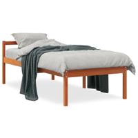 Seniorenbed massief grenenhout wasbruin 75x190 cm