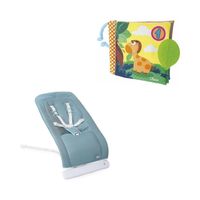 Chicco bundel - Wipstoel - Relax Rhythm 'n' sound - Acquarelle & Babyboekje Junior 19 X 19 Cm Polyester Geel/groen - thumbnail