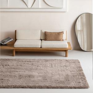 Grandstone Vloerkleed Comfy - Taupe Maat:: 160 x 230 cm