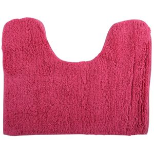 MSV WC/Badkamerkleed/badmat voor op de vloer - fuchsia roze - 45 x 35 cm   -