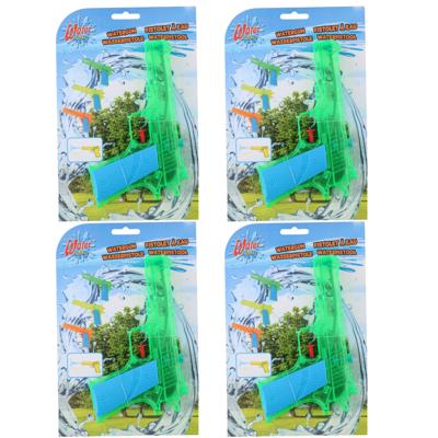 Eddy Toys Waterpistolen - 4x - waterpistool - groen - 18 cm - kinderen