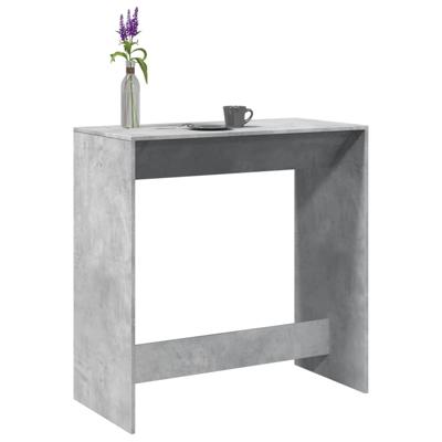 Bartafel 102x50x103,5 cm bewerkt hout betongrijs
