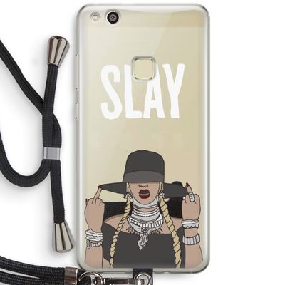 Slay All Day: Huawei Ascend P10 Lite Transparant Hoesje met koord