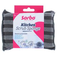 Sorbo Microvezel Scrubspons 2-in-1 Set A 2 Stuks - thumbnail