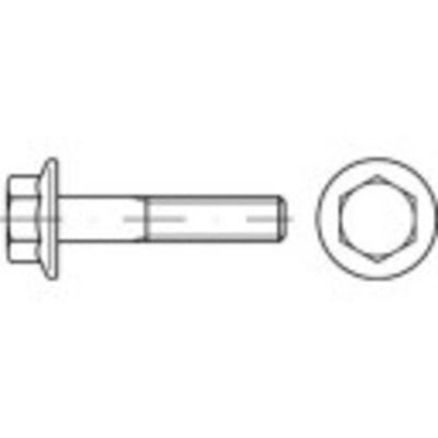 TOOLCRAFT 1067580 Zeskantbouten met flens M10 30 mm Buitenzeskant DIN 6921 RVS A2 100 stuk(s)