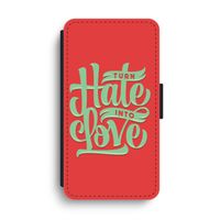 Turn hate into love: iPhone XS Max Flip Hoesje