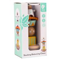 Classic World world houten stapel en balansspel clown, 6dlg.